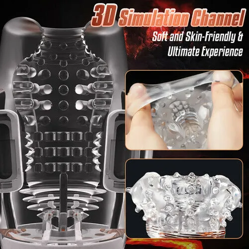 Gawk Gawk 5000 Sucking Vibrating Transparent Male Masturbation Cup Lurevibe Male Sex Toys
