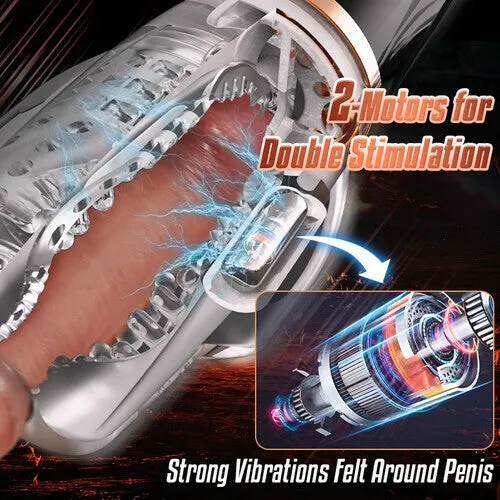 Gawk Gawk 5000 Sucking Vibrating Transparent Male Masturbation Cup Lurevibe Male Sex Toys
