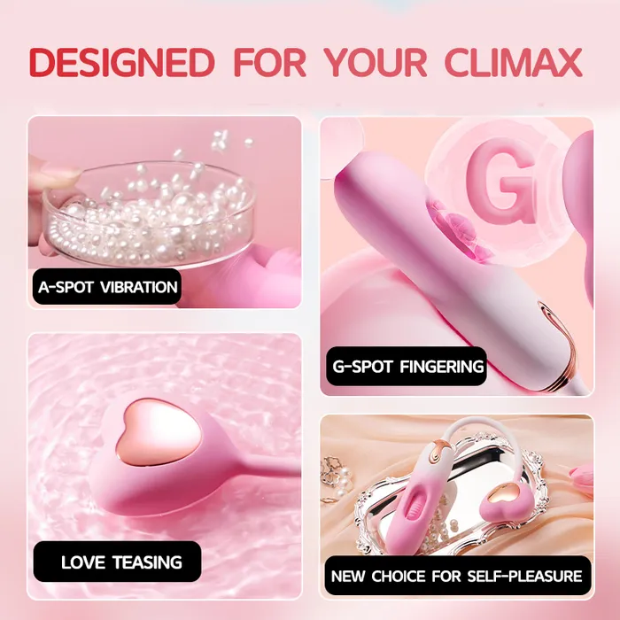 Lurevibe Female Sex Toys Heartshaped Hollow Vibrating Egg Slaps and Vibrates