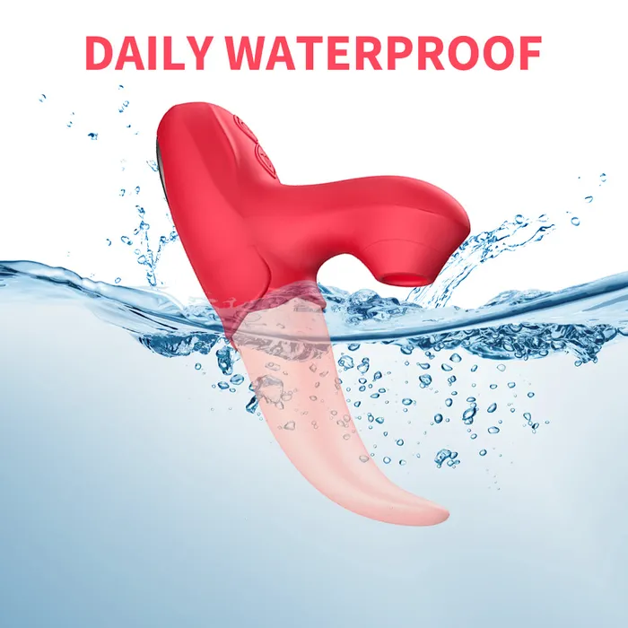 Lurevibe Female Sex Toys Lurevibe Rose Generation Tongue Licking Vibrator Clit Sucking G Spot Stimulator Nipple Massager