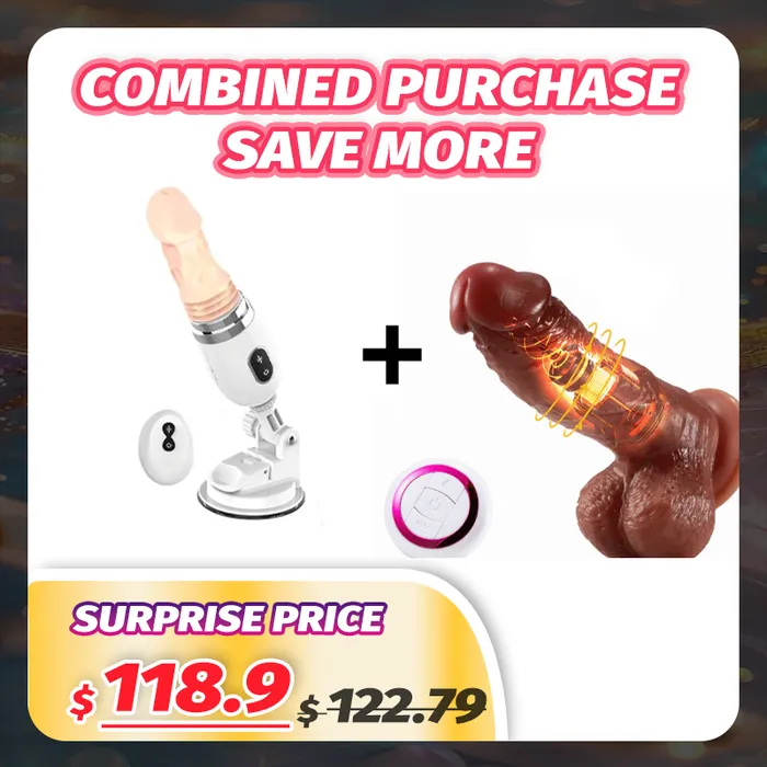 Lurevibe Female Sex Toys Realistic Dildos Thrusting Dildo Set