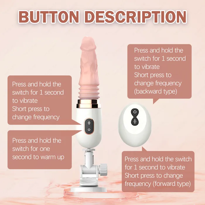 Lurevibe Female Sex Toys Realistic Dildos Thrusting Dildo Set