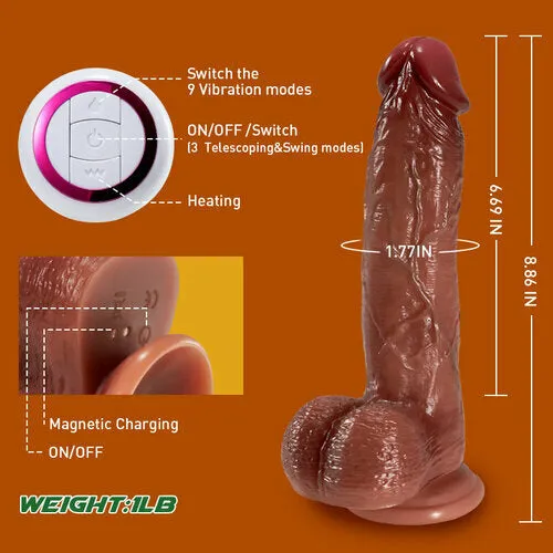Lurevibe Female Sex Toys Realistic Dildos Thrusting Dildo Set