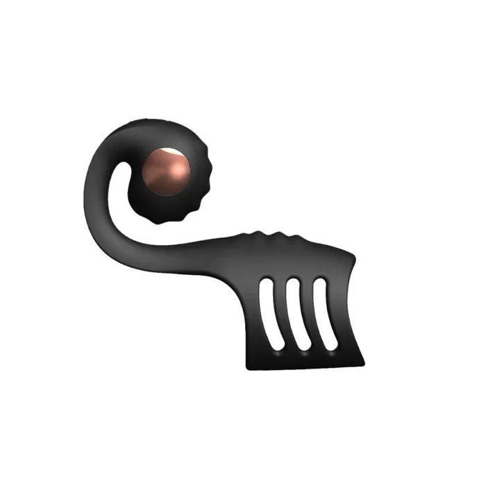 Lurevibe Male Sex Toys 4 in 1 Penis Sleeve Ring Vibrator with SnailShaped Clit Stimulator