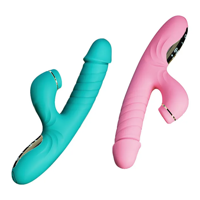 Lurevibe Suck Telescopic Heating Vibrator Sensatease Female Sex Toys