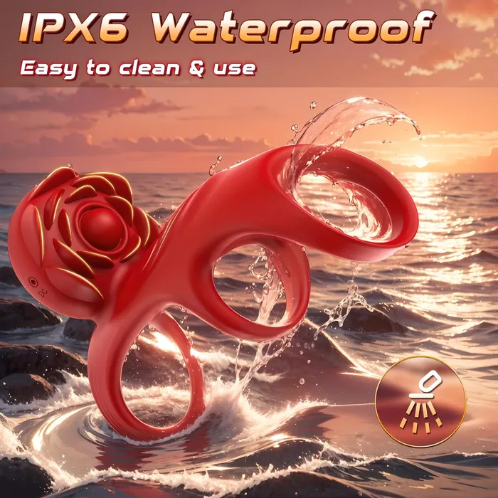 Lurevibe Vibrating Penis Ring Clitoral Vibratorwith 9 Vibration Modes App Remote Control Male Sex Toys