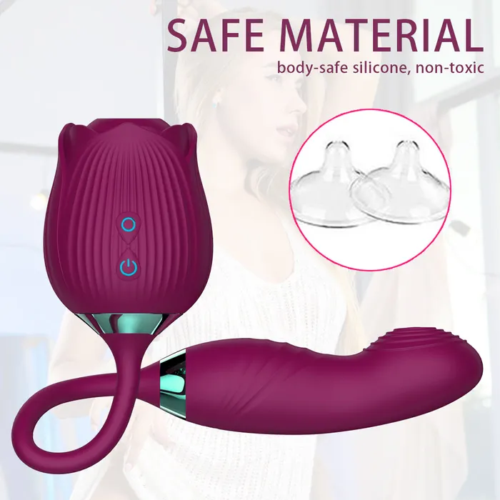 Lurevibe Vibrators Lurevibe Rose Vibrator Clitoris Stimulator