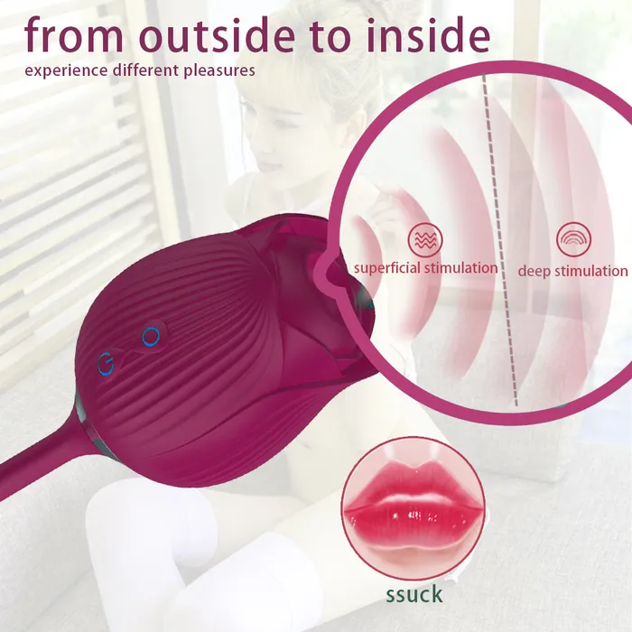 Lurevibe Vibrators Lurevibe Rose Vibrator Clitoris Stimulator