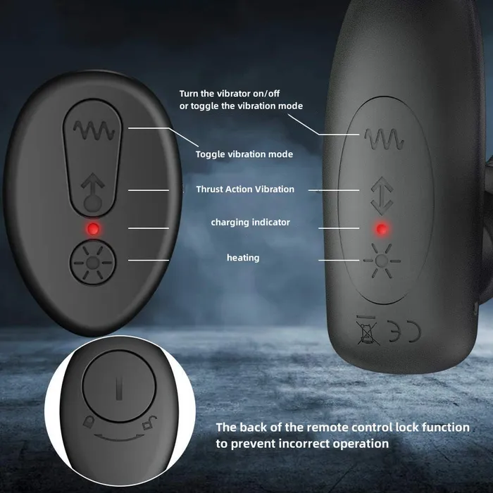 Male Sex Toys Lurevibe Telescopic Vibrator Remote Control Prostate Massager Male Female Masturbator