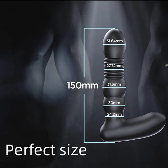 Male Sex Toys Lurevibe Telescopic Vibrator Remote Control Prostate Massager Male Female Masturbator