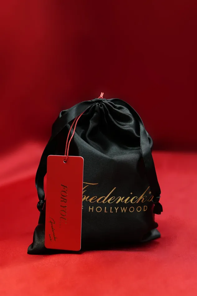 Satin Gift Pouch With Tissue Tag Fredericks Of Hollywood Male Sex Toys