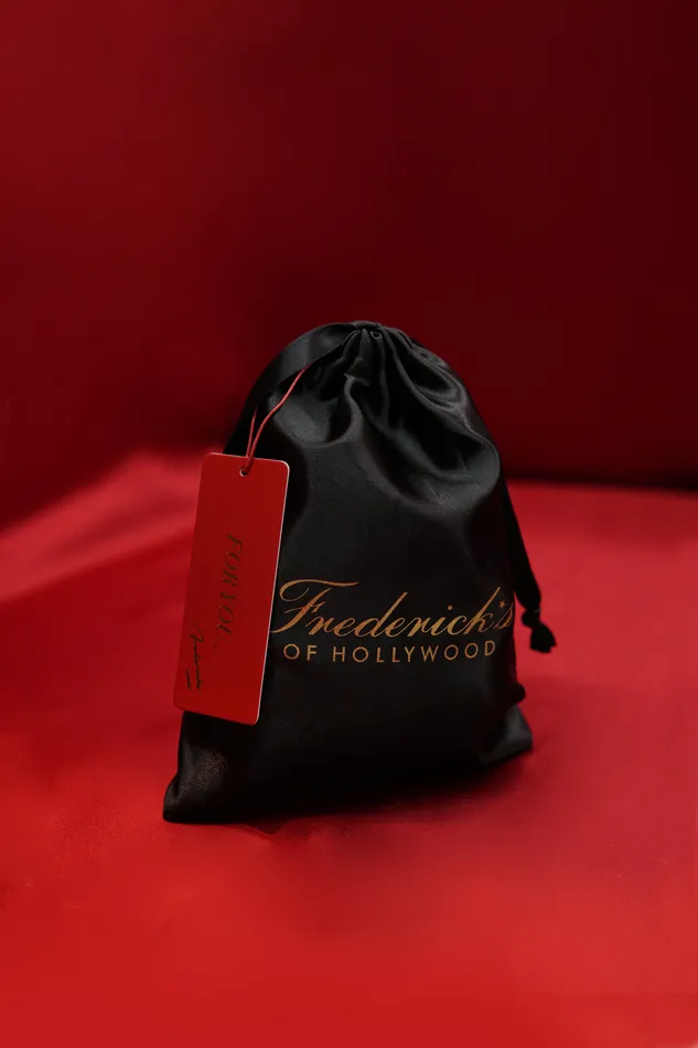 Satin Gift Pouch With Tissue Tag Fredericks Of Hollywood Male Sex Toys
