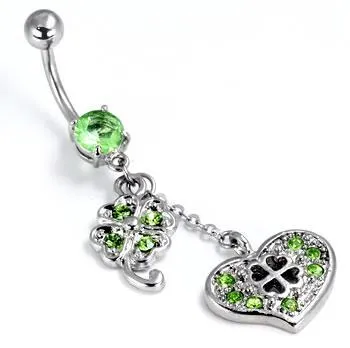 14g 716 Irish Luck Belly Button Ring Painful Pleasures Male Sex Toys