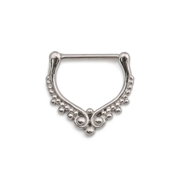14g Antique Beaded Steel Nipple Clicker Price Per 1 Painful Pleasures Female Sex Toys 14g Antique Beaded Steel Nipple Clicker Price Per 1 Painful Pleasures Female Sex Toys