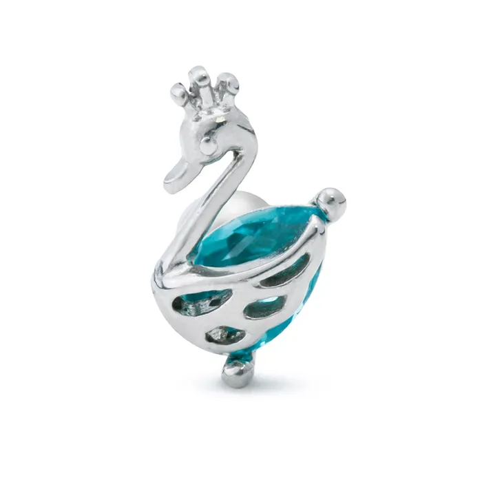 16g 516 Aqua Jeweled Swan Straight Barbell Price Per 1 Painful Pleasures Female Sex Toys