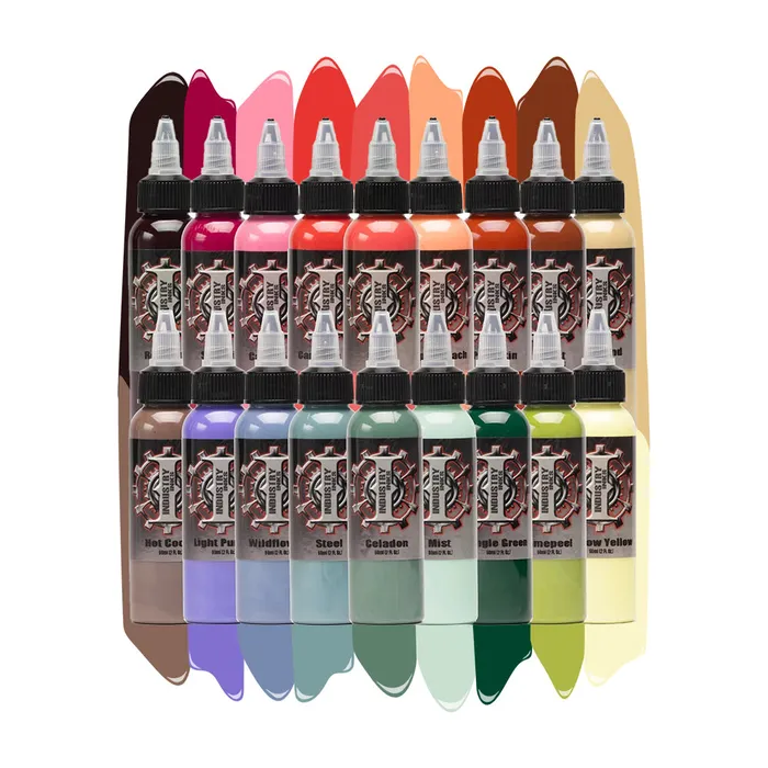 18 Color Set Industry Inks Pick Size Industry Inks Male Sex Toys