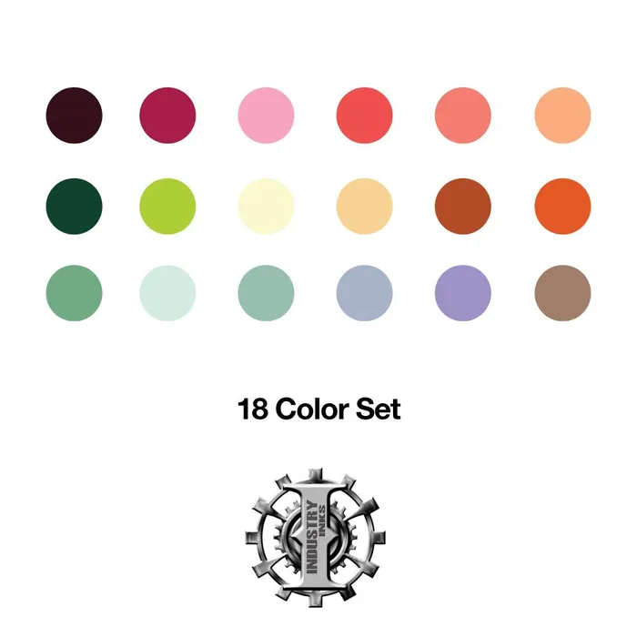 18 Color Set Industry Inks Pick Size Industry Inks Male Sex Toys