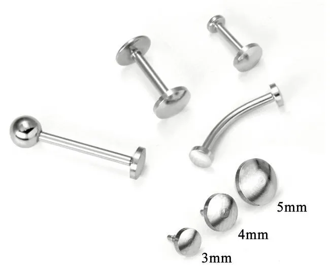 18g 16g Internally Threaded Steel Disc Top Price Per 1 Painful Pleasures Male Sex Toys