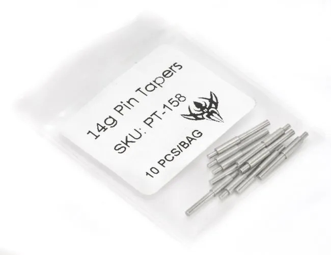 18g Disposable Stainless Steel Pin Taper for Internally Threaded or Threadless Jewelry Price Per 1 Pierced Tools Anal