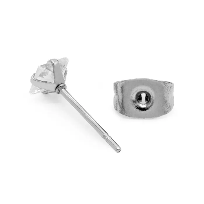 22g Square Crystal Jewel Stud Earrings Price Per 2 Monster Steel Female Sex Toys