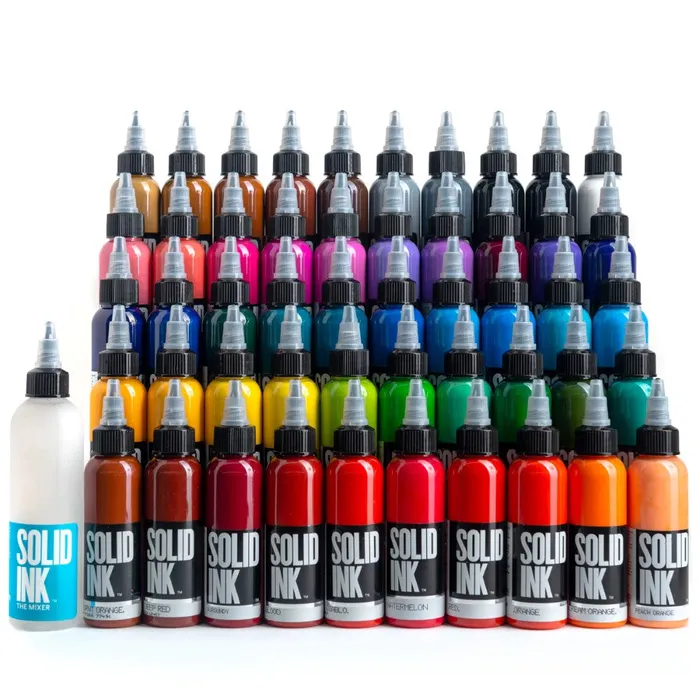50 Color Deluxe Set Solid Ink 1oz Bottles Solid Ink Anal