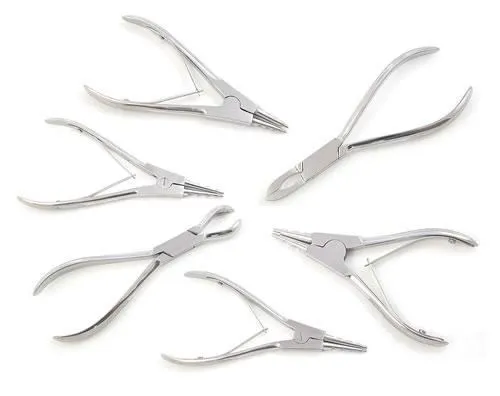 6 Piece Opening and Closing Ring Plier Kit Pierced Tools Couples