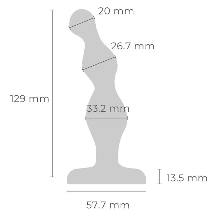Anal bVibe bVibe Stainless Steel Weighted Anal Beads for Prostate