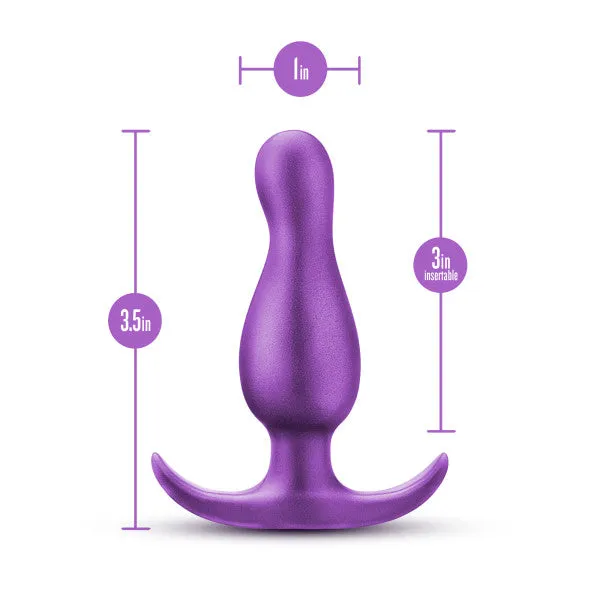 Anal Blush Matrix First Time Flexible Silicone Butt Plug Galactic Purple