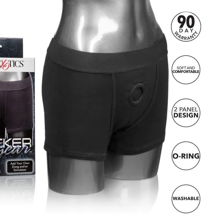 Anal CalExotics Packer Gear Black Boxer Packing Harness Size XS XL