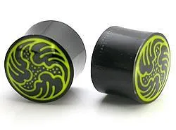 Anal Elementals Organics Waves Inlayed on Organic Horn Plug 6g 1 14 Price Per 1