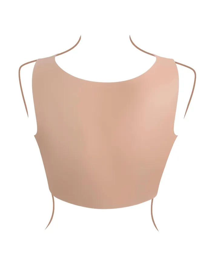 Anal Evolved Novelties Gender X Wearable Silicone D Cup Breasts Vanilla