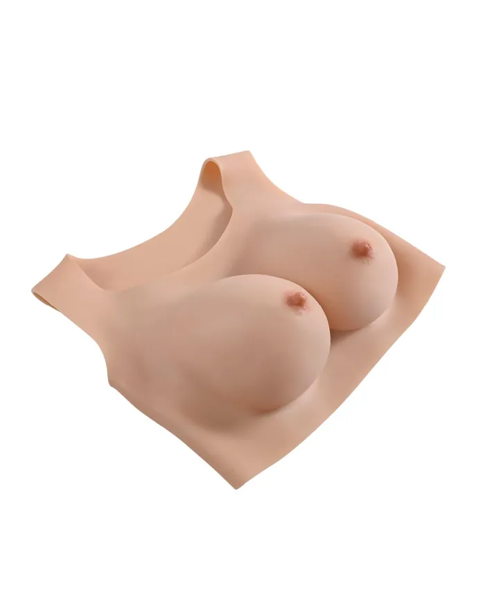 Anal Evolved Novelties Gender X Wearable Silicone D Cup Breasts Vanilla