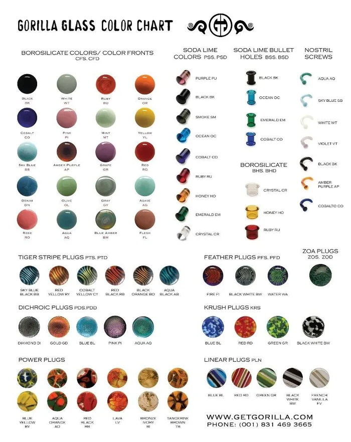 Anal Gorilla Glass Gorilla Glass Color Front Single Flared Plug Price Per 1