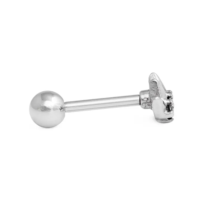 Anal Painful Pleasures 16g 516 Black Jewel Crown Externally Threaded Straight Barbell Price Per 1