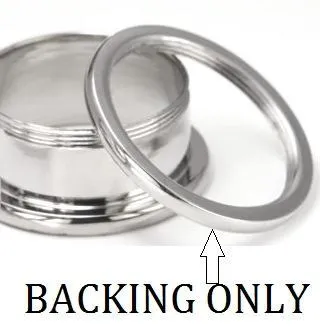 Anal Painful Pleasures BACKING ONLY For Threaded Tunnels 10g to 1 Price Per 1