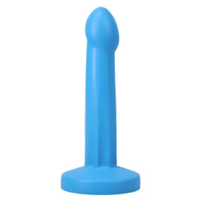 Anal Pop 7 Inch Silicone Squirting Dildo Blue Tantus