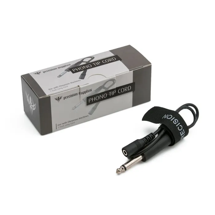 Anal Precision 1 Long Phono Tip Connector Cord for Cheyenne Hawk Machines Precision