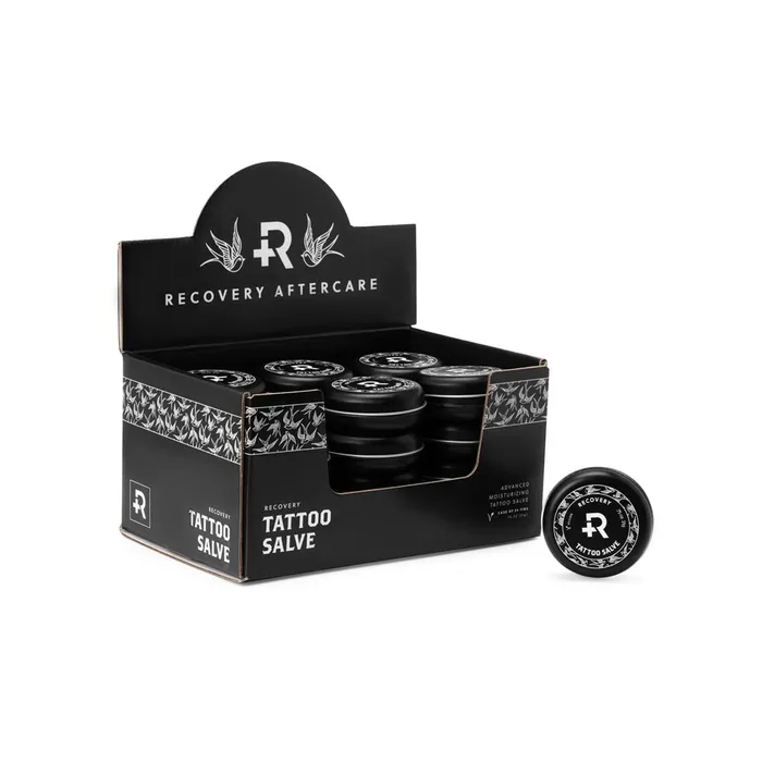 Anal Recovery Recovery Aftercare Tattoo Salve Display Case of 24 75oz Tins
