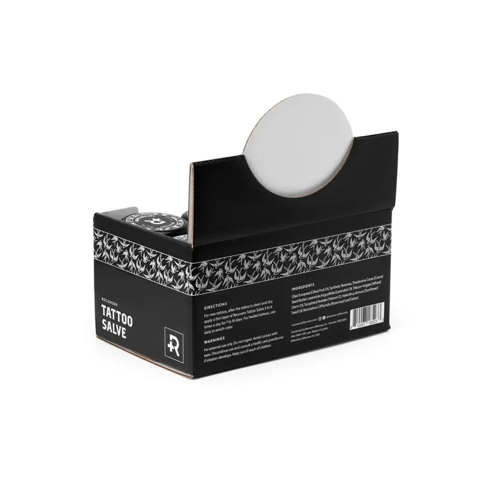 Anal Recovery Recovery Aftercare Tattoo Salve Display Case of 24 75oz Tins