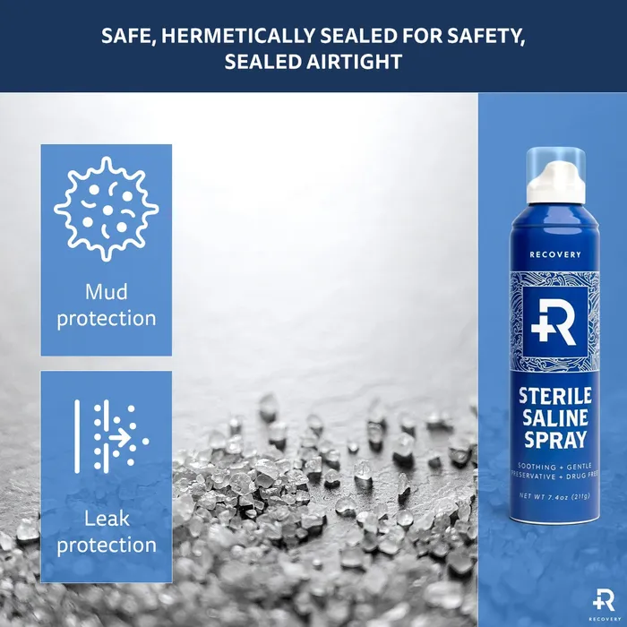 Anal Recovery Recovery Sterilized Saline Wash Spray 74oz Case of 36 Spray Cans