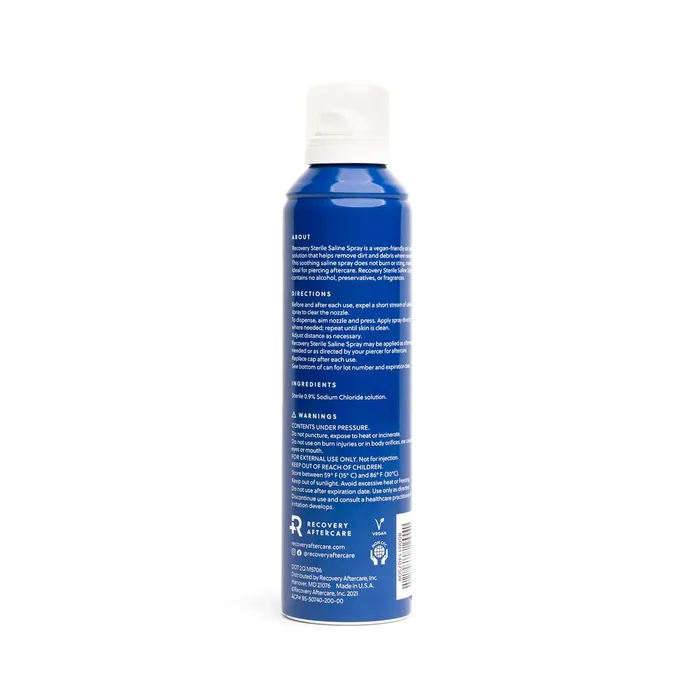 Anal Recovery Recovery Sterilized Saline Wash Spray 74oz Case of 36 Spray Cans