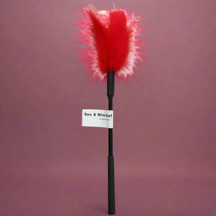 Anal Sportsheets Sex and Mischief 7 Inch Red Feather Tickler