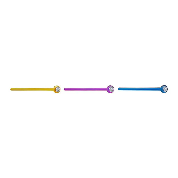 Anal Tilum 20g Titanium Fishtail w Martini BezelSet Jewel Price Per 1 Tilum