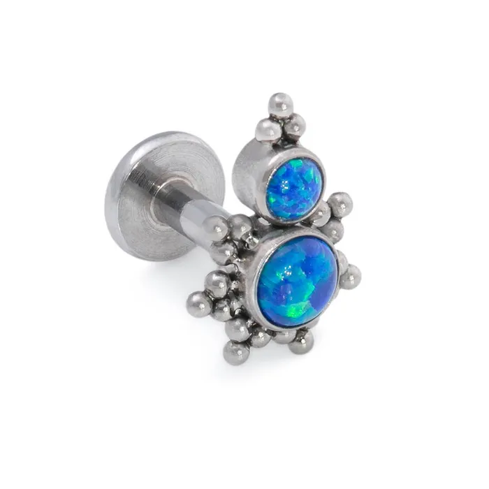 Anal Tilum Tilum 14g12g Internally Threaded Micron Beaded Stacked Opal Titanium Top Price Per 1