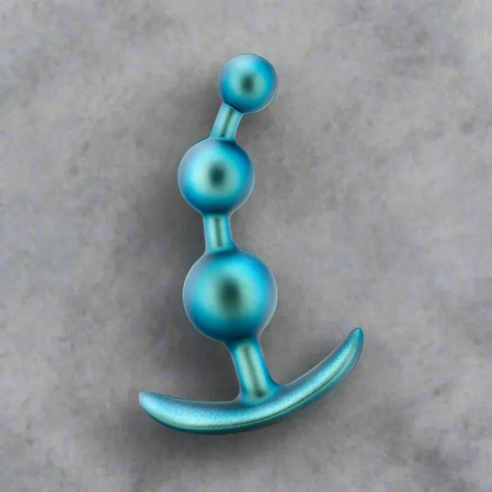Blush Anal Matrix First Time Soft Silicone Anal Beads Shimmery Blue