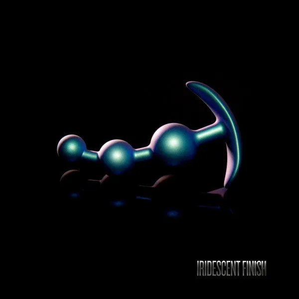 Blush Anal Matrix First Time Soft Silicone Anal Beads Shimmery Blue