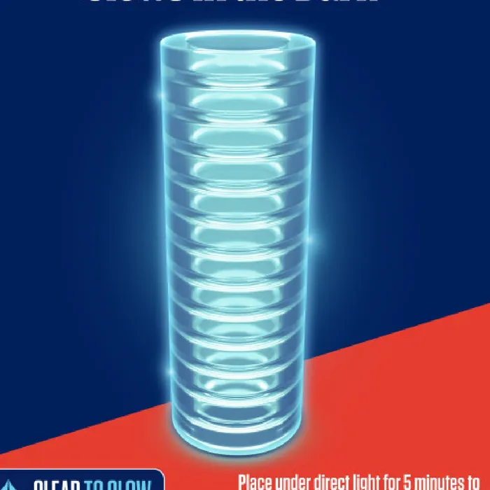 Blush Male Sex Toys Rize Ribz Self Lubricating Glow in the Reversible Dark Stroker