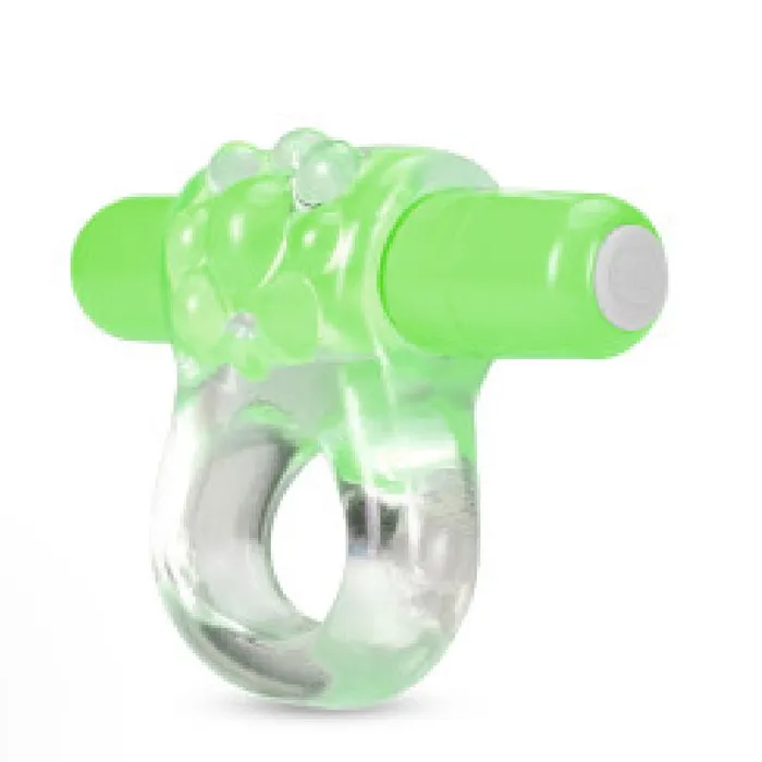 Blush Teaser Vibrating Beginners Cock Ring Glow in the Dark Green Male Sex Toys Blush Teaser Vibrating Beginners Cock Ring Glow in the Dark Green Male Sex Toys