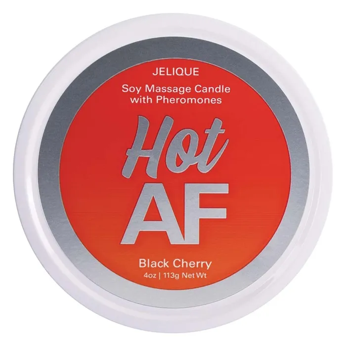Classic Erotica Jelique Soy Massage Candle With Pheromones Hot AF Black Cherry 4oz Couples