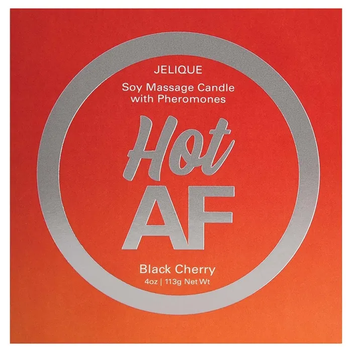 Classic Erotica Jelique Soy Massage Candle With Pheromones Hot AF Black Cherry 4oz Couples